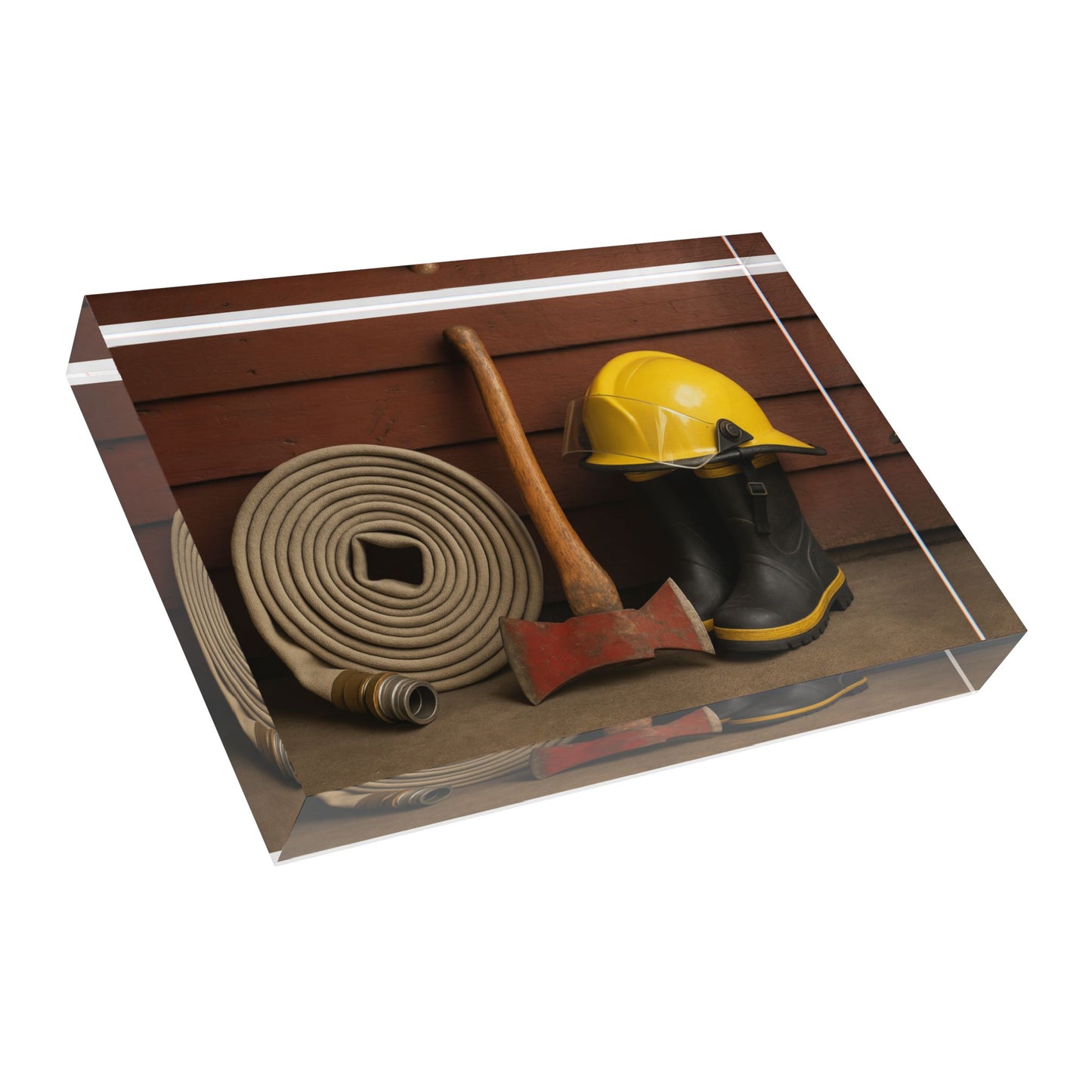 Fire/Rescue Appreciation Acrylic Photo Block
