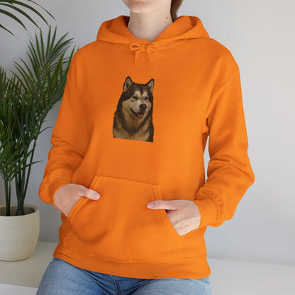 Malamute Head Unisex Hoodie
