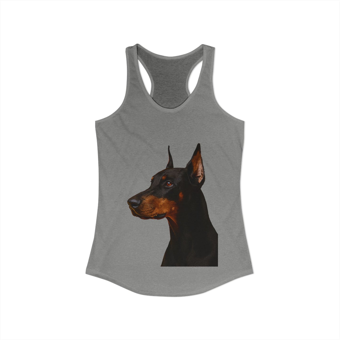 Doberman Head Women's Racerback Tank