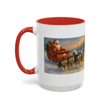 Dashing Through The Snow 2-Tone Coffee Mug