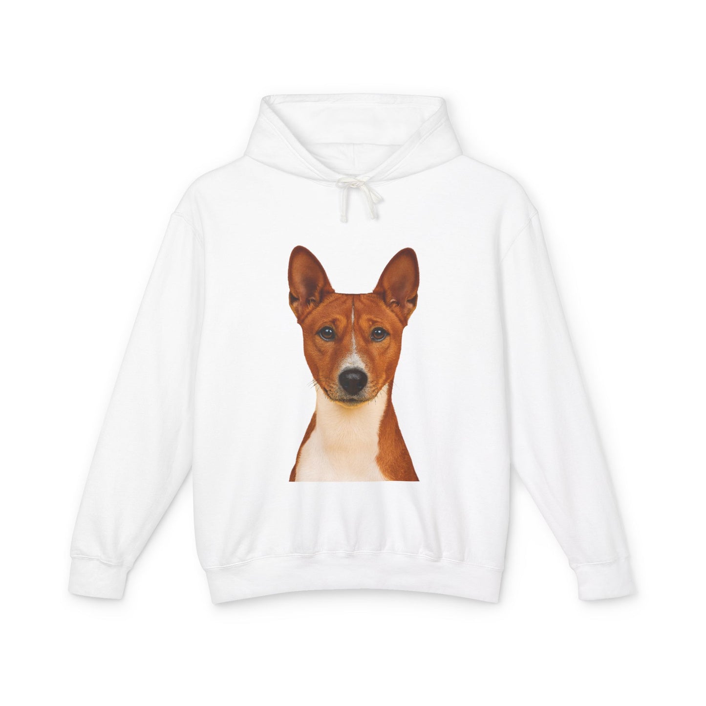 Basenji Head Unisex Lightweight Hoodie