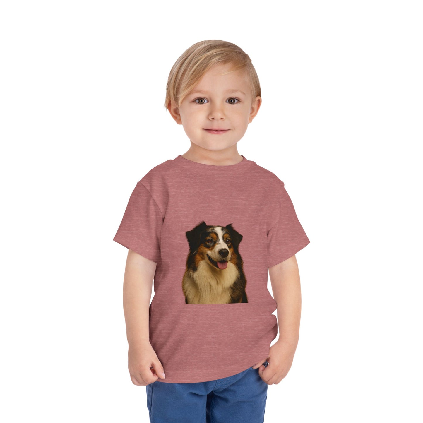 Aussie Head Toddler Unisex Short Sleeve Crewneck Tee