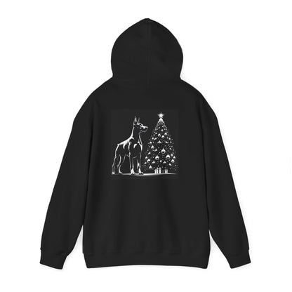 Doberman Christmas Tree Unisex Hoodie