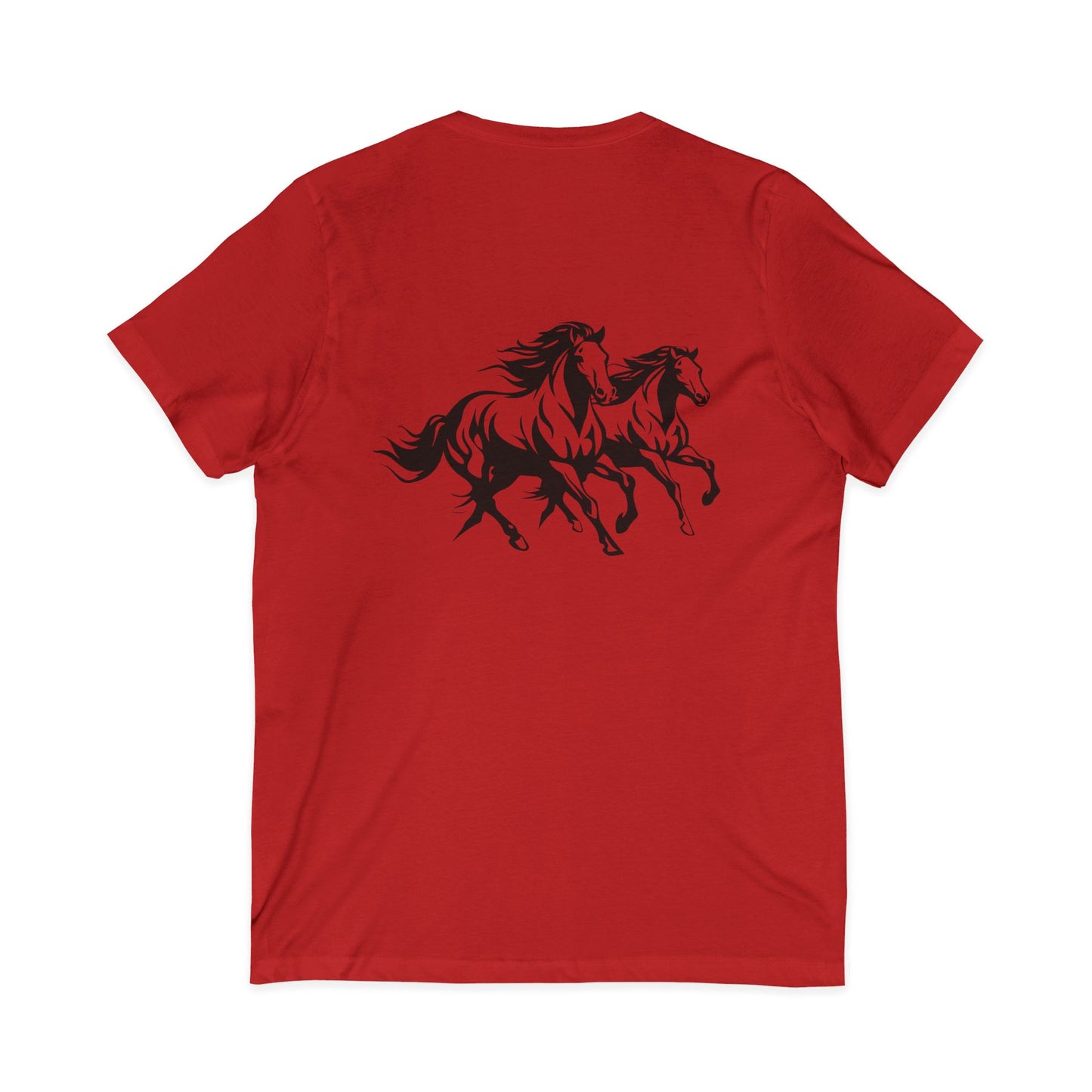 Horsin' Around Unisex Short Sleeve V-Neck Tee