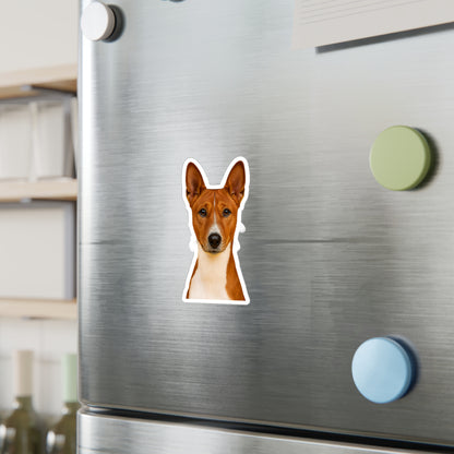 Basenji Head Vinyl Decal