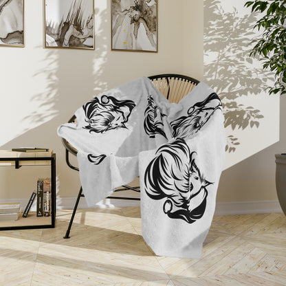 Santa Paws Cat Velveteen Microfiber Blanket