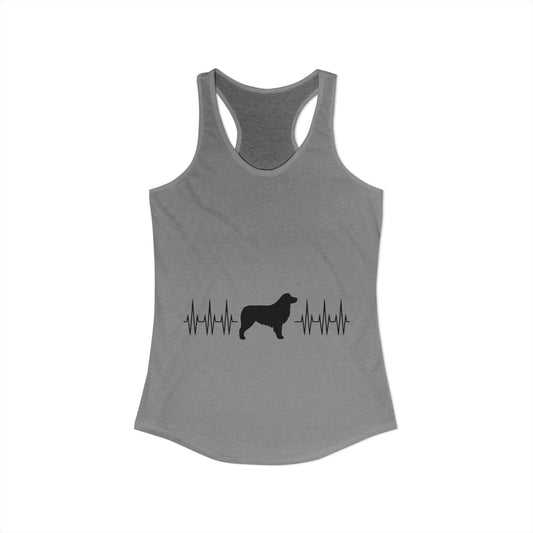 My Heart Beats For Aussies Women's Racerback Tank