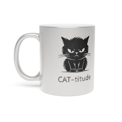 CAT-titude Metallic Coffee Mug