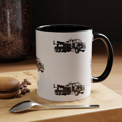 Heavy Tow Truck 2-Tone Coffee Mug