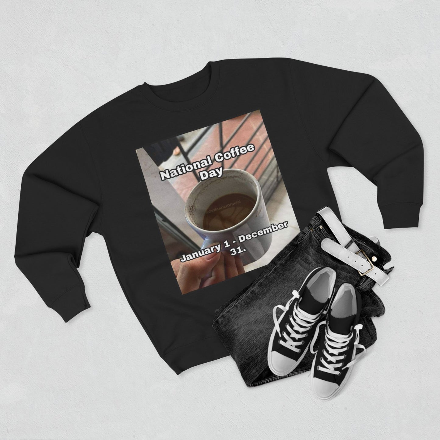 National Coffee Day Unisex Crewneck Sweatshirt