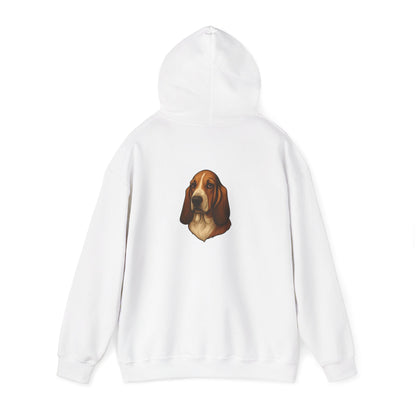 Basset Hound Head Unisex Hoodie
