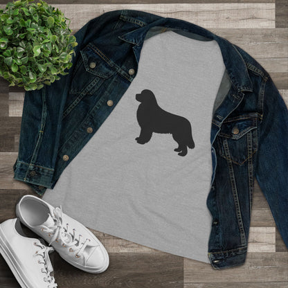 Newfie Silhouette Women's Short Sleeve Crewneck Tee