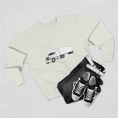 Semi Truck Unisex Crewneck Sweatshirt