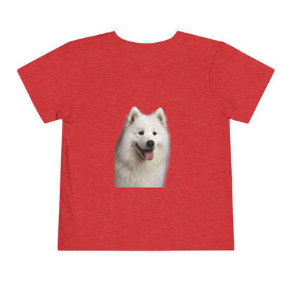 Samoyed Head Toddler Unisex Short Sleeve Crewneck Tee