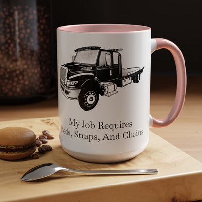 Beds, Straps, And Chains 2-Tone Coffee Mug