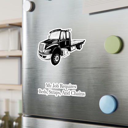 Beds, Straps, And Chains Vinyl Decal