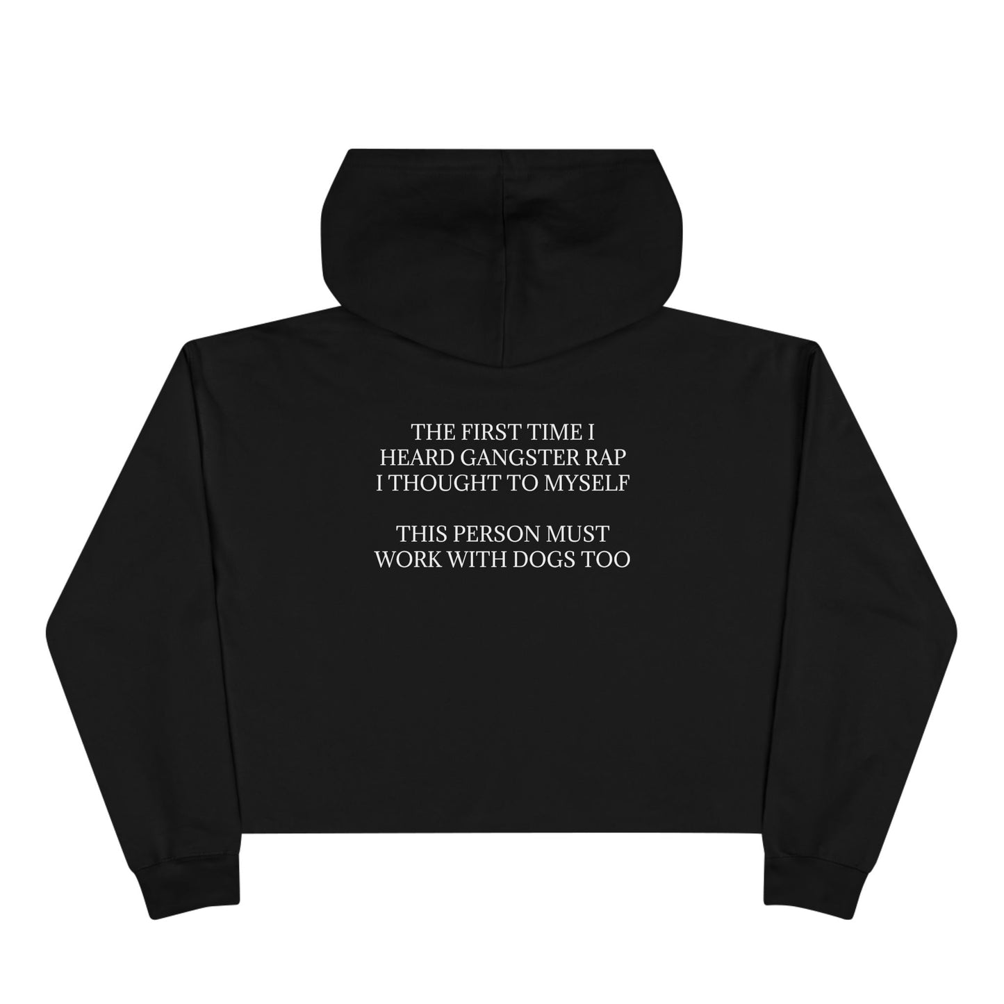 Gangster Rap Women's Crop Hoodie