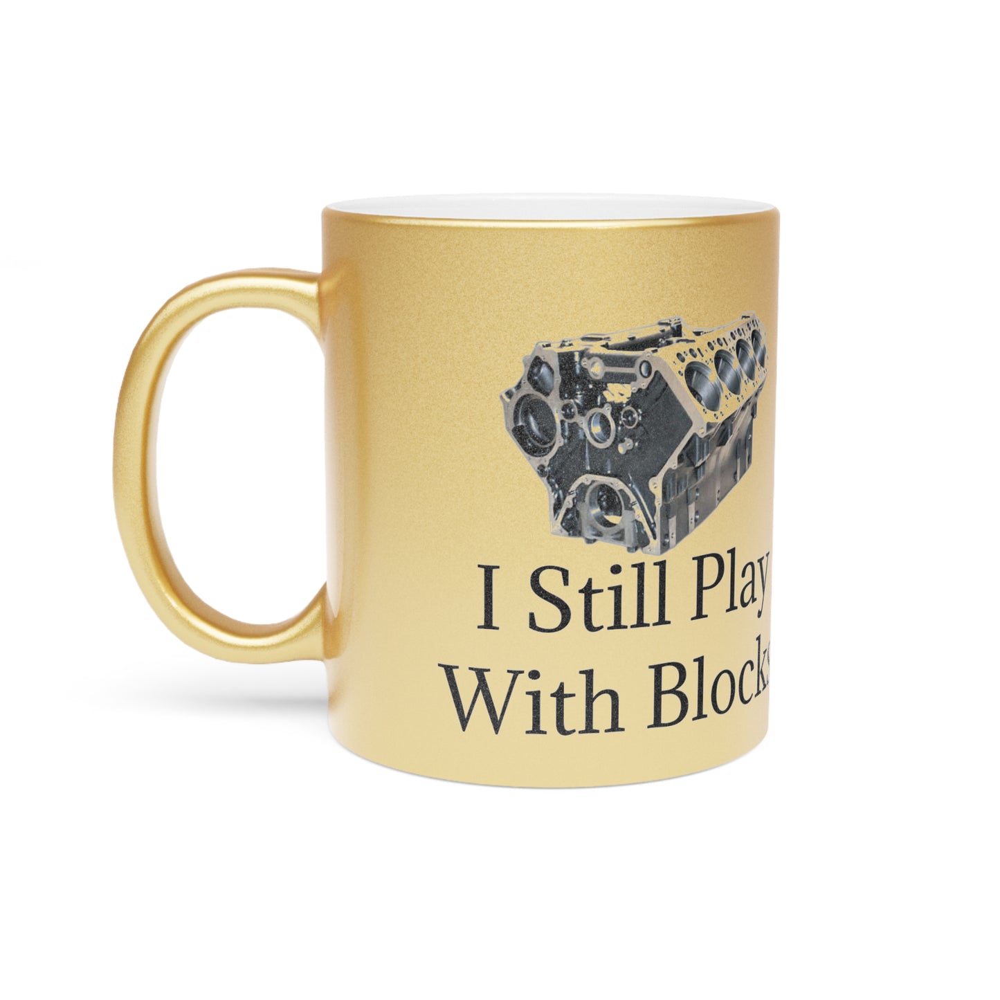 Play With Blocks Metallic Coffee Mug