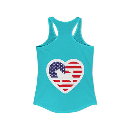 Malamute Flag Women's Racerback Tank