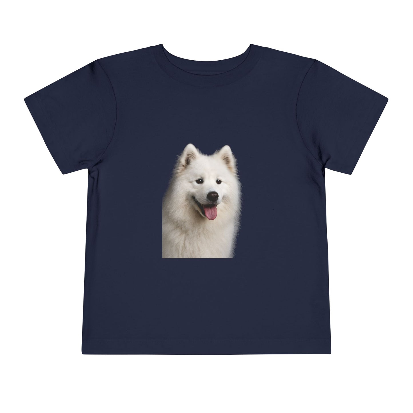 Samoyed Head Toddler Unisex Short Sleeve Crewneck Tee