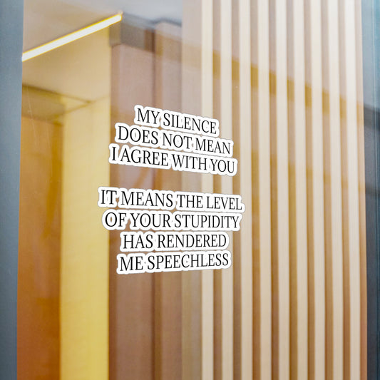 Speechless Vinyl Decal