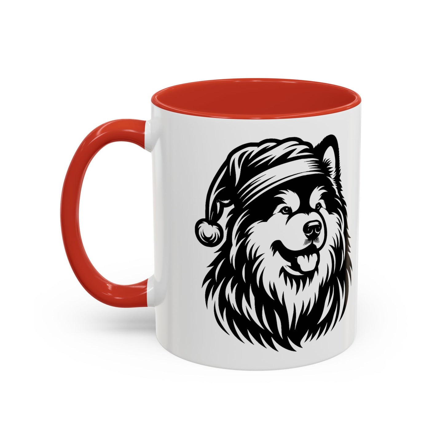 Santa Paws Malamute 2-Tone Coffee Mug