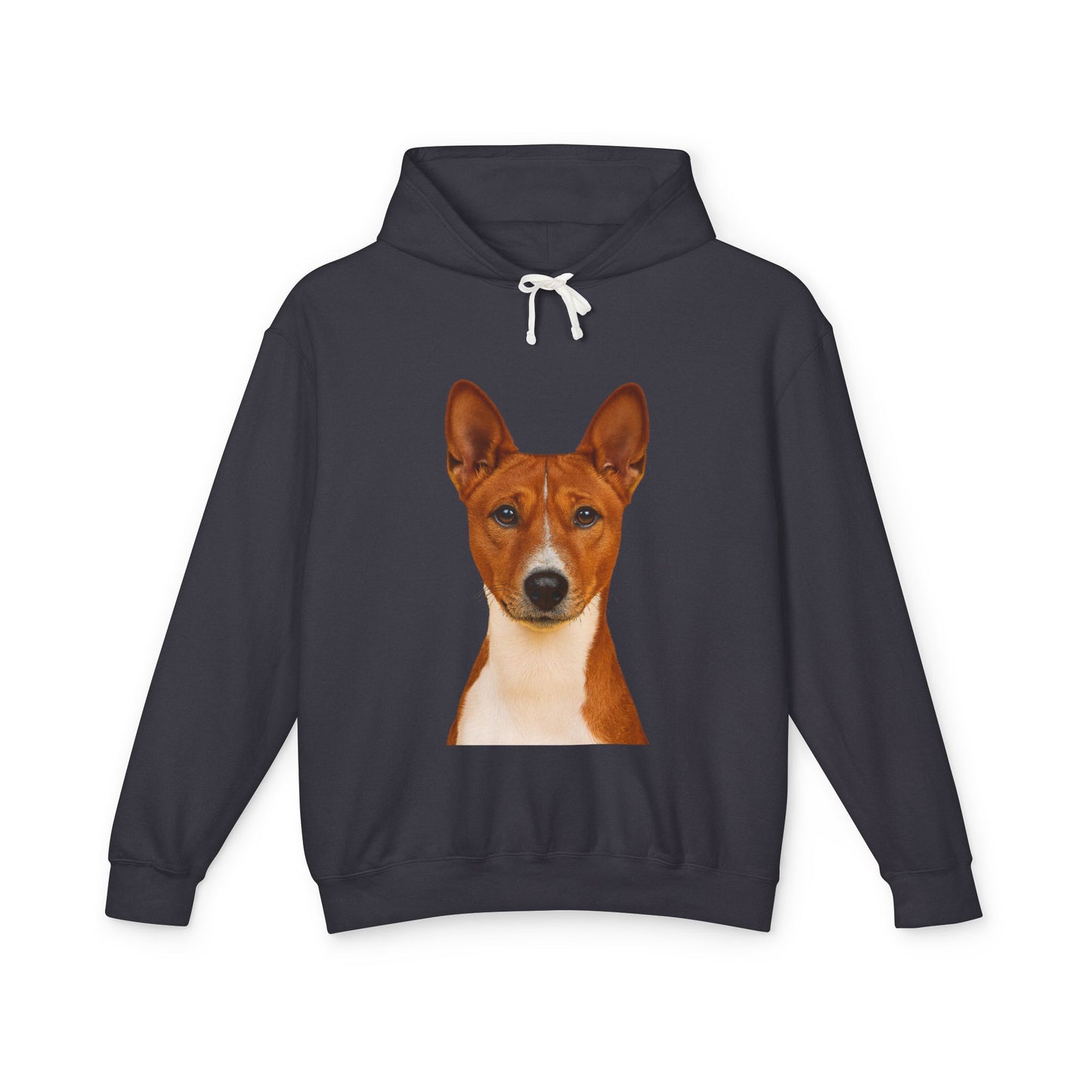 Basenji Head Unisex Lightweight Hoodie