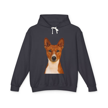 Basenji Head Unisex Lightweight Hoodie