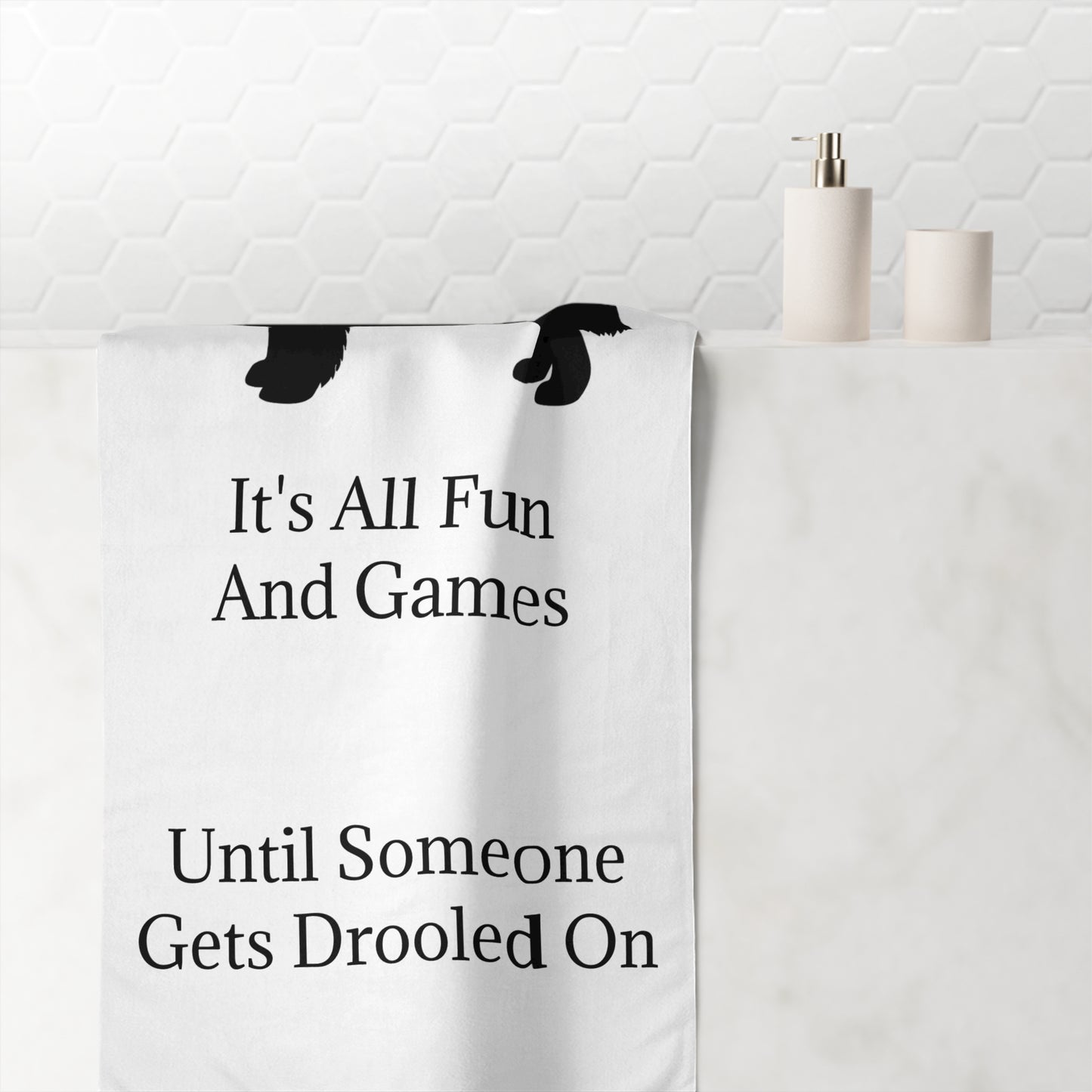 Fun And Games Mink-Cotton  Beach Towel