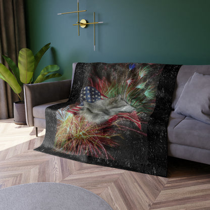 American Malamute Crushed Velvet Blanket