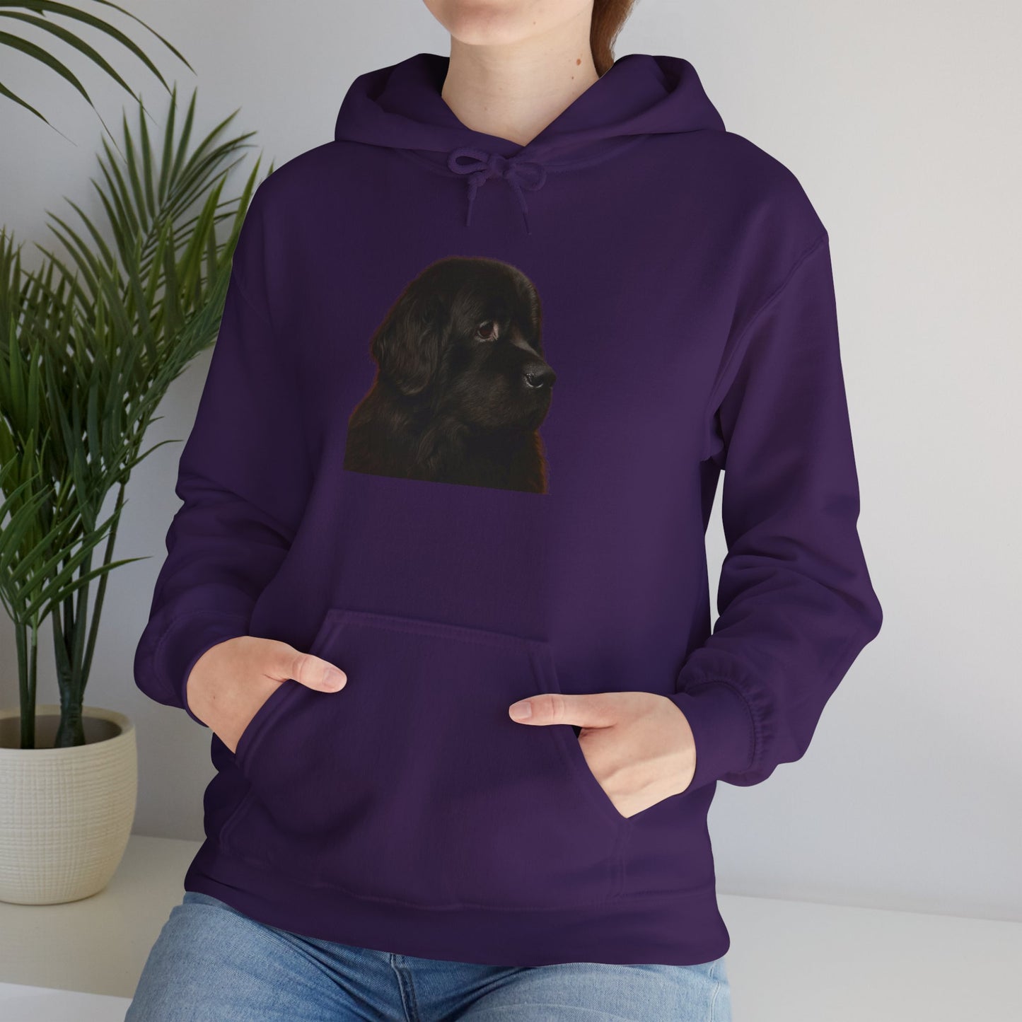 Newfie Head Unisex Hoodie