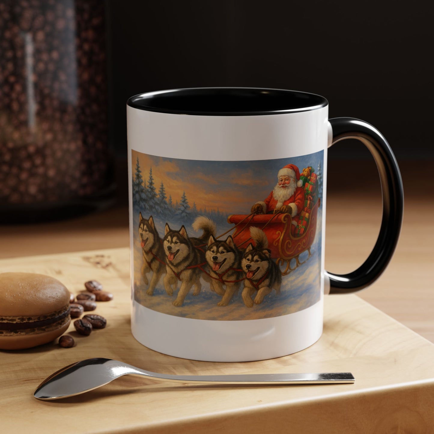 Dashing Through The Snow 2-Tone Coffee Mug