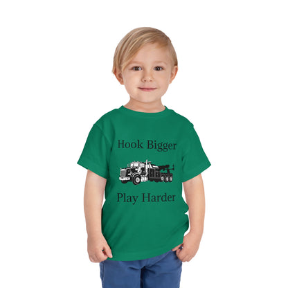 Hook Bigger Toddler Unisex Short Sleeve Crewneck Tee