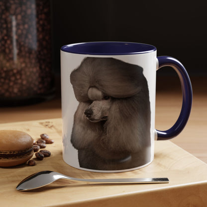 Poodle Head 2-Tone Coffee Mug