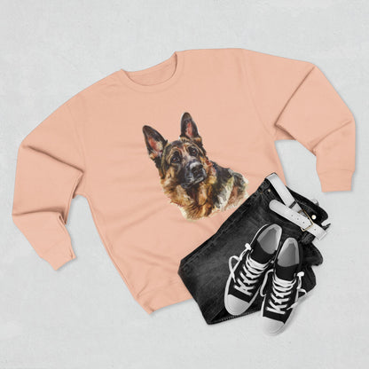 German Shepherd Head Unisex Crewneck Sweatshirt