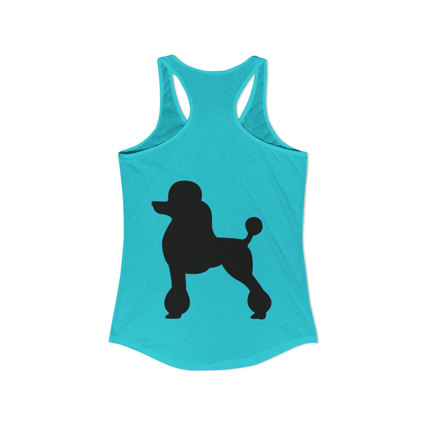 Poodle Silhouette Women's Racerback Tank