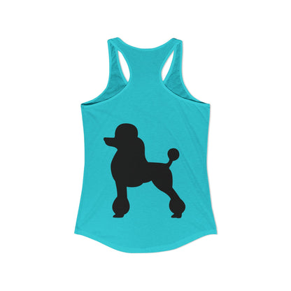 Poodle Silhouette Women's Racerback Tank