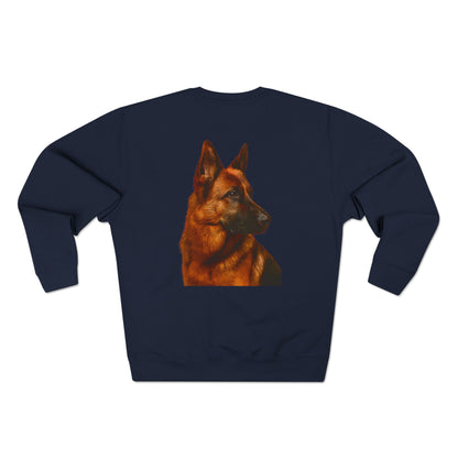 German Shepherd Head Unisex Crewneck Sweatshirt