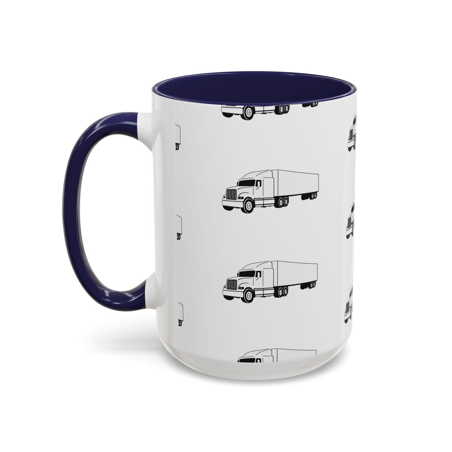 Semi Truck 2-Tone Coffee Mug
