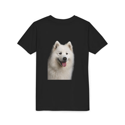 Samoyed Head Youth Unisex Short Sleeve Crewneck Tee
