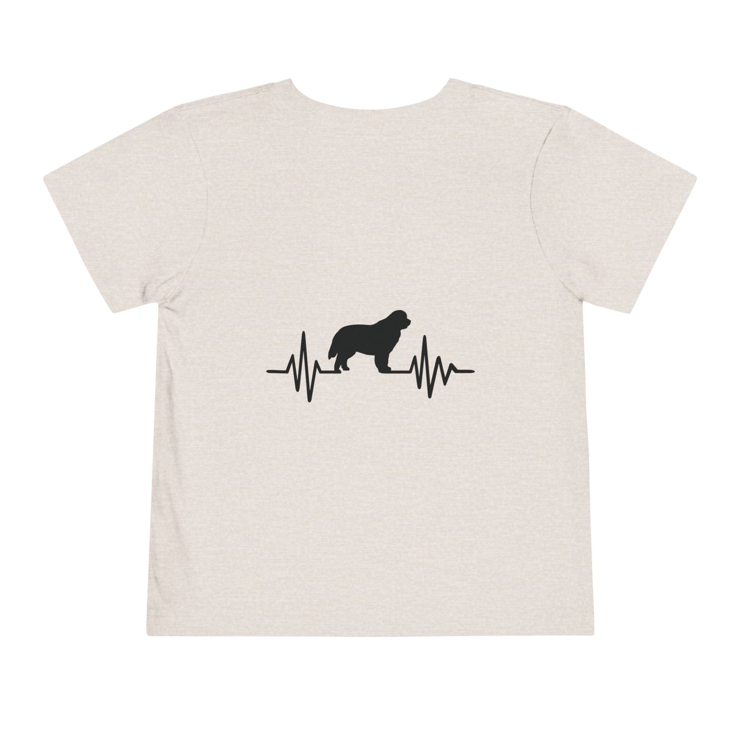 My Heart Beats For Newfies Toddler Unisex Short Sleeve Crewneck Tee