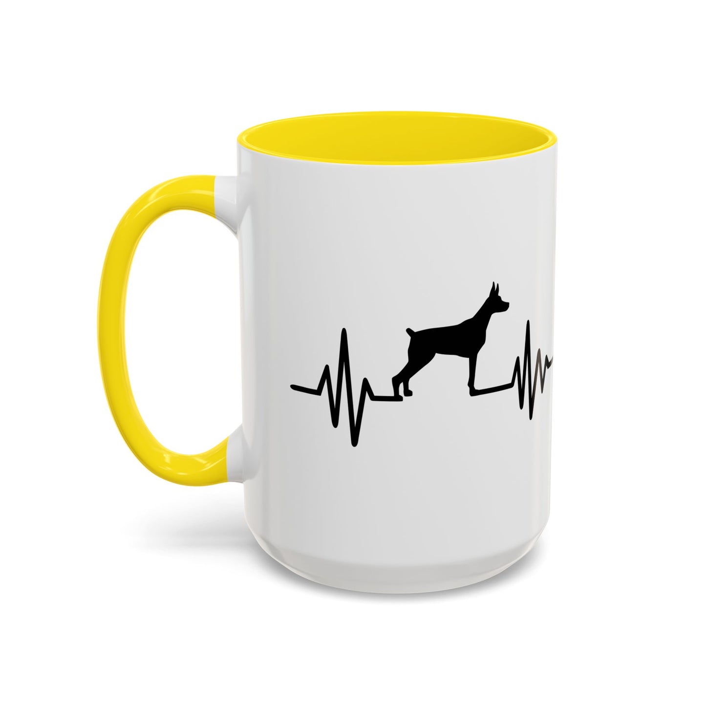 My Heart Beats For Dobermans 2-Tone Coffee Mug