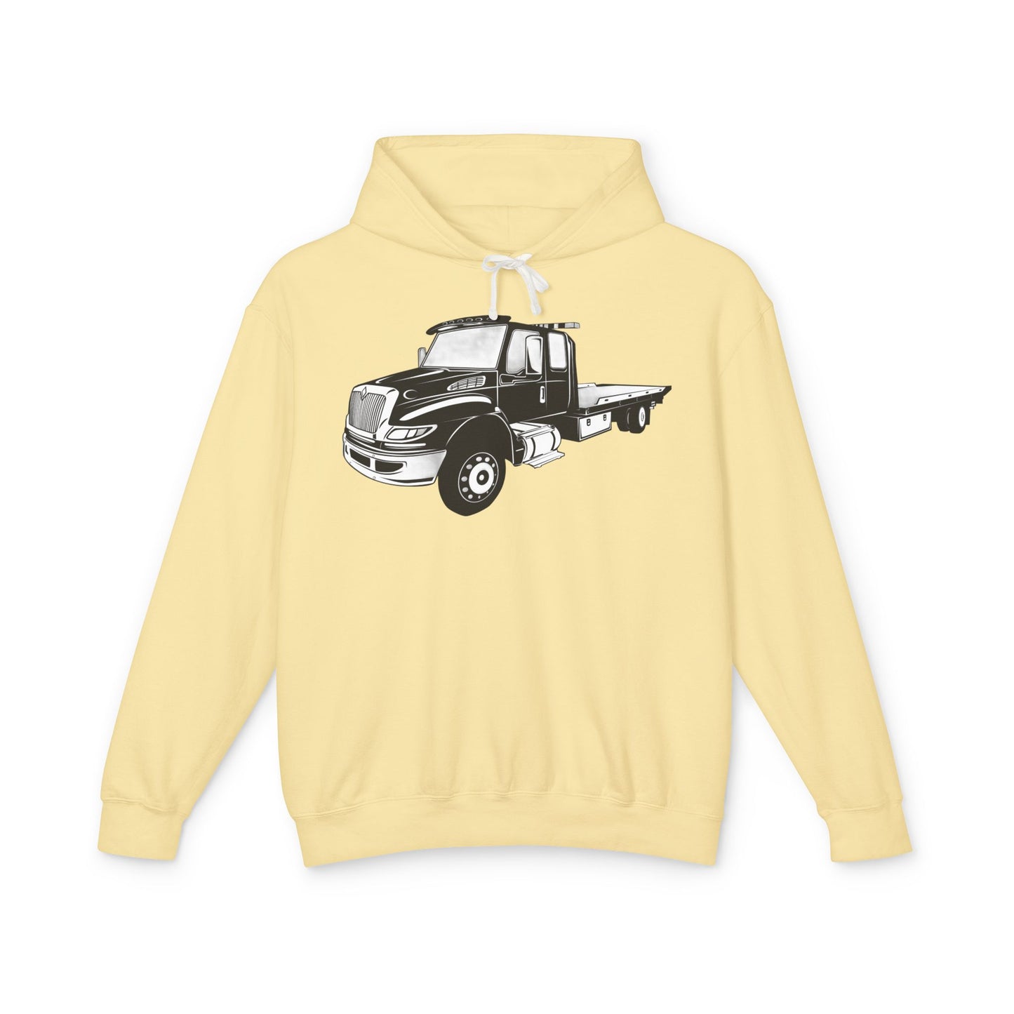Flatbed Tow Truck Unisex Lightweight Hoodie