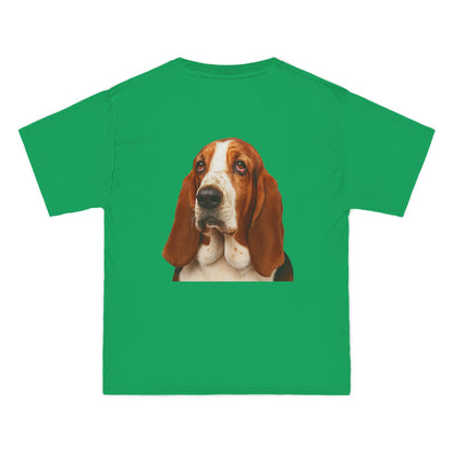 Basset Head Men's Short-Sleeve Crewneck Tee