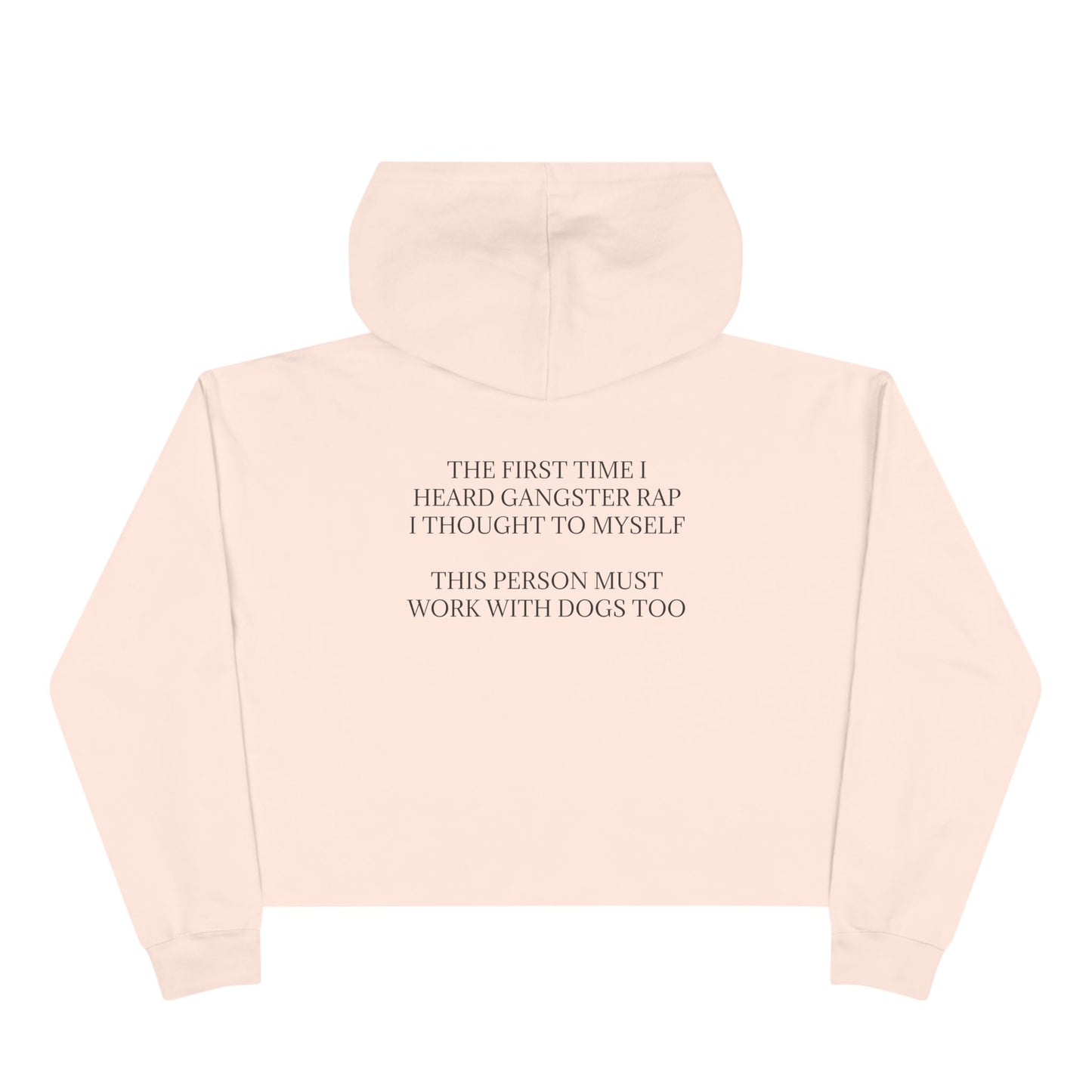 Gangster Rap Women's Crop Hoodie