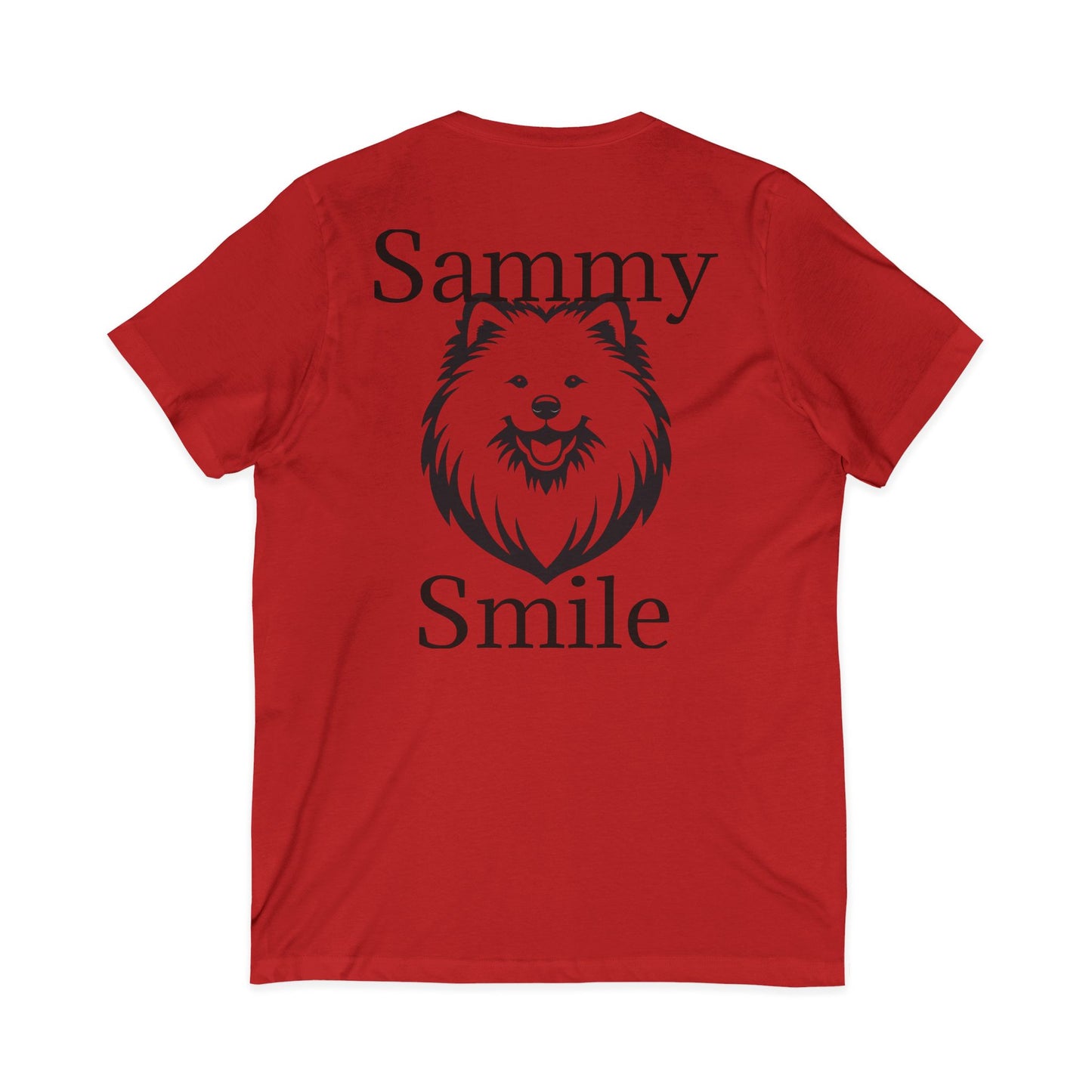 Sammy Smile Unisex Short Sleeve V-Neck Tee