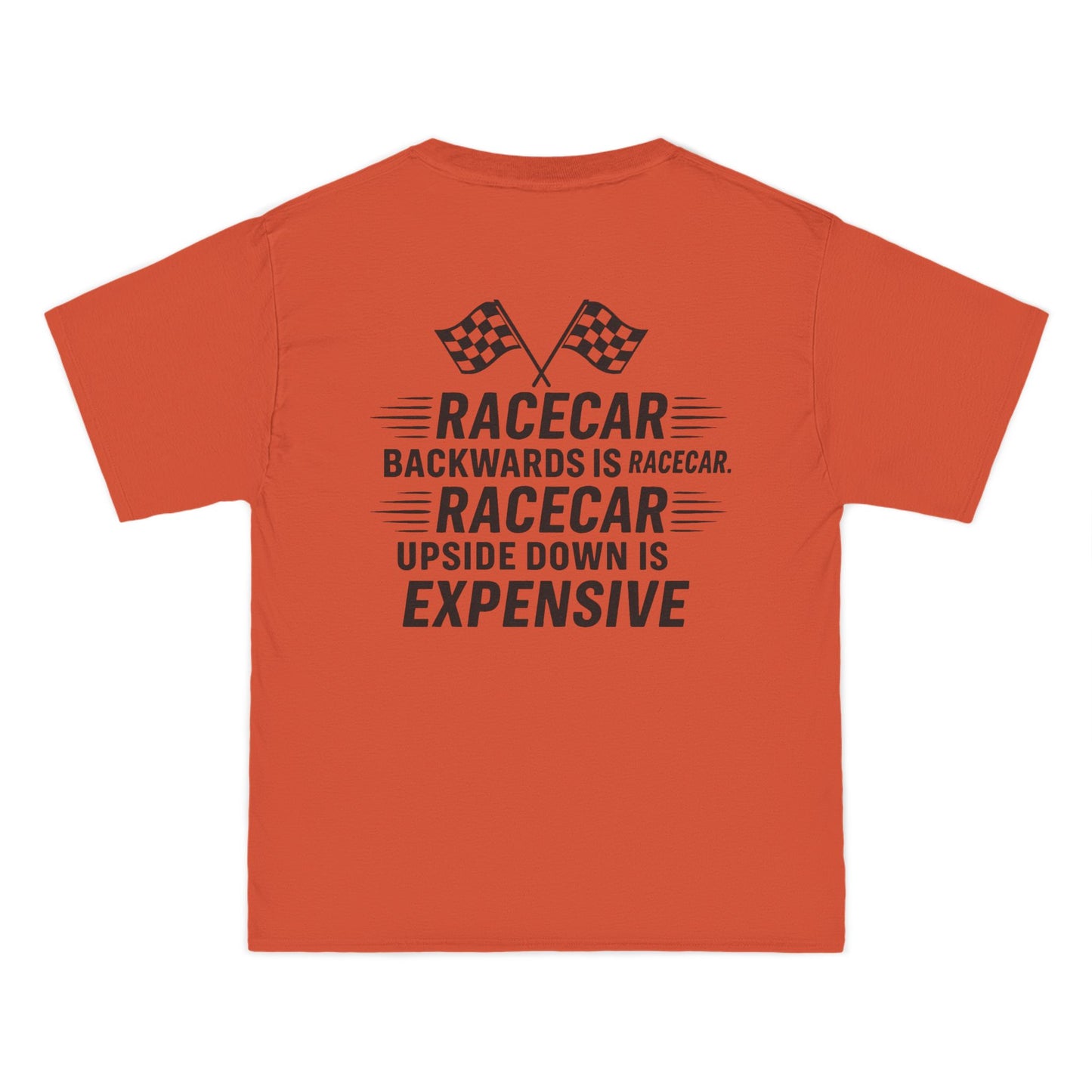 Racecar Backwards Men's Short-Sleeve Crewneck Tee