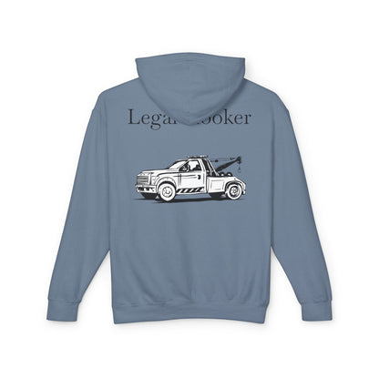 Legal H**ker Wheel Lift Tow Truck Unisex Lightweight Hoodie
