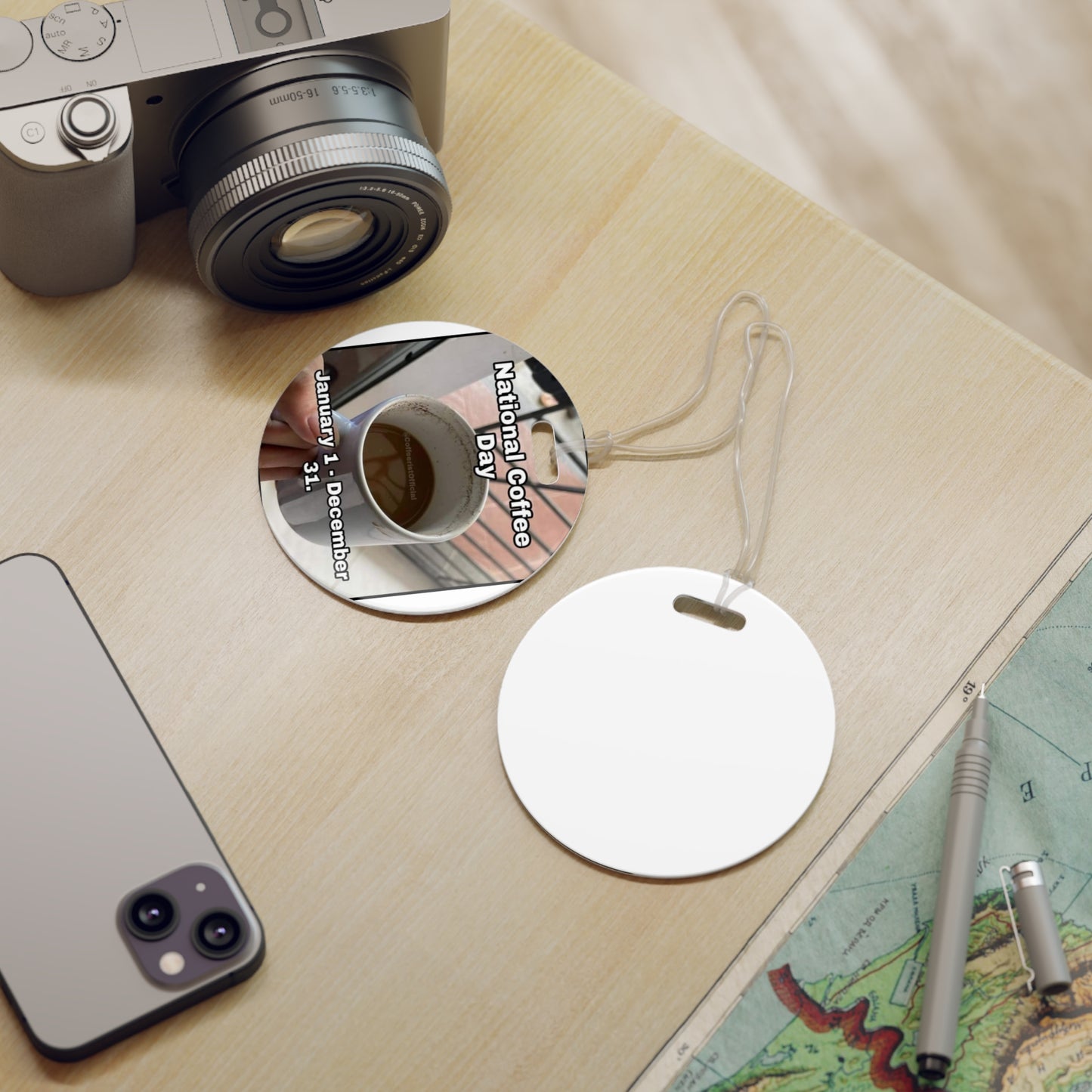 National Coffee Day Luggage Tag