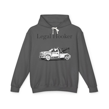Legal H**ker Wheel Lift Tow Truck Unisex Lightweight Hoodie